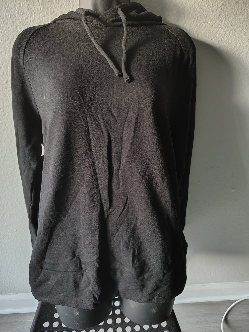 Eddie Bauer Black Fleece-Lined Pullover Hoodie Women's M